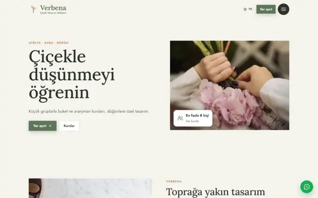 Verbena · Çiçek Atölyesi ekran görüntüsü