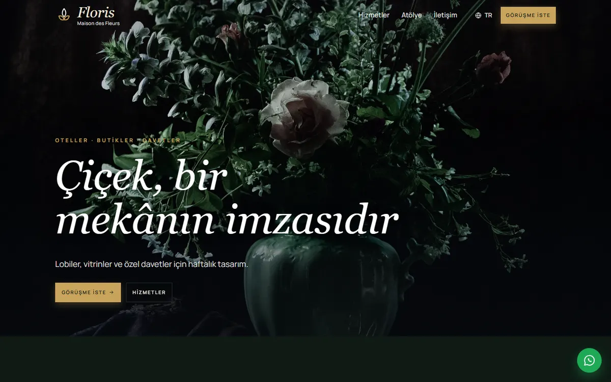 Floris · Lüks Çiçek Atölyesi ekran görüntüsü