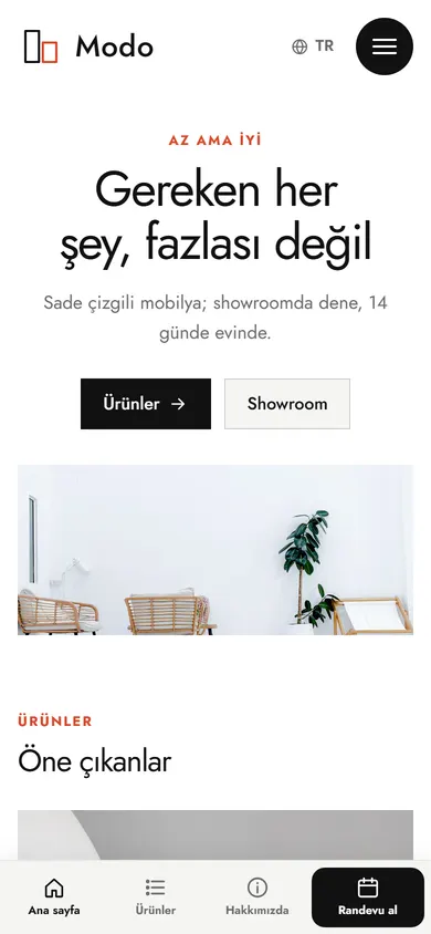 Modo · Tasarım Mobilya telefonda