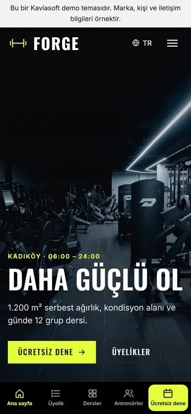 Forge · Spor Salonu telefonda