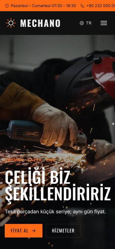 Mechano · Metal İşleme telefonda