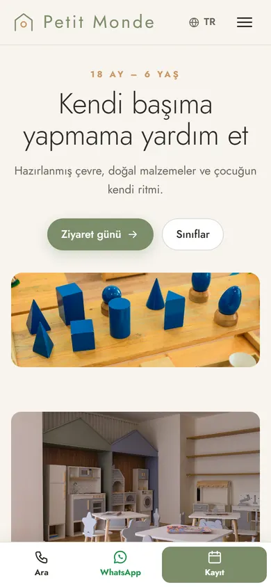 Petit Monde · Montessori telefonda