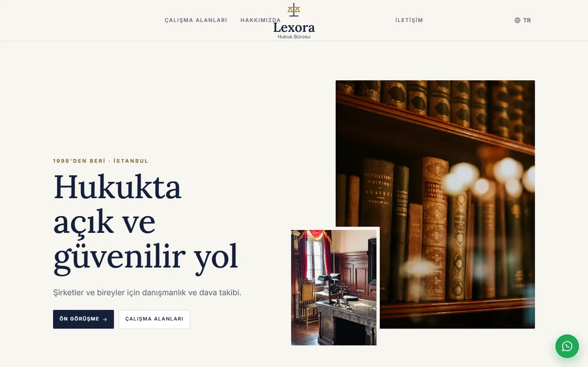Lexora · Hukuk Bürosu ekran görüntüsü