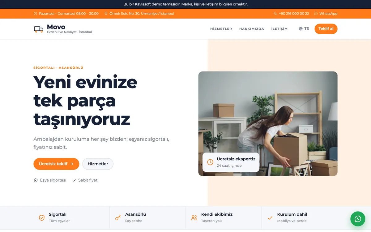 Movo · Evden Eve Nakliyat ekran görüntüsü