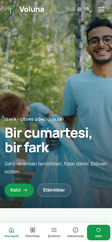 Voluna · Gönüllü Ağı telefonda