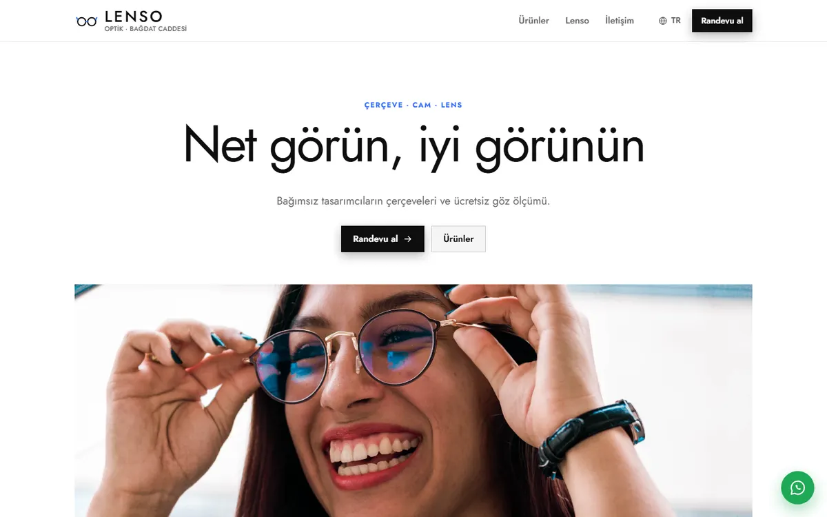 Lenso · Optik ekran görüntüsü