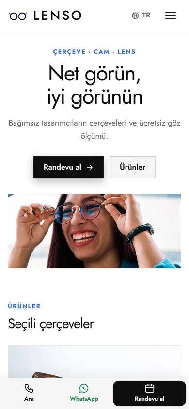 Lenso · Optik telefonda