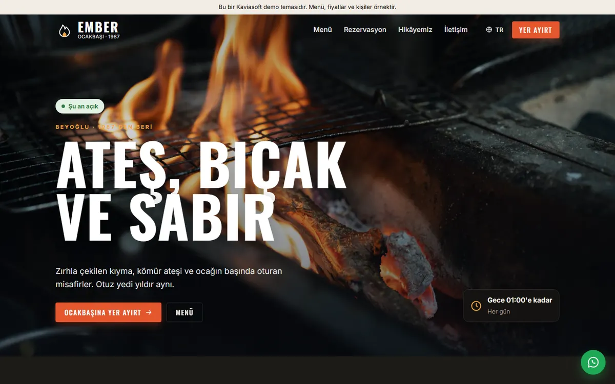 Ember · Ocakbaşı ve Kebap ekran görüntüsü