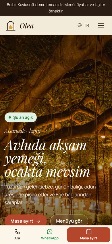 Olea · Restoran ve Kafe telefonda