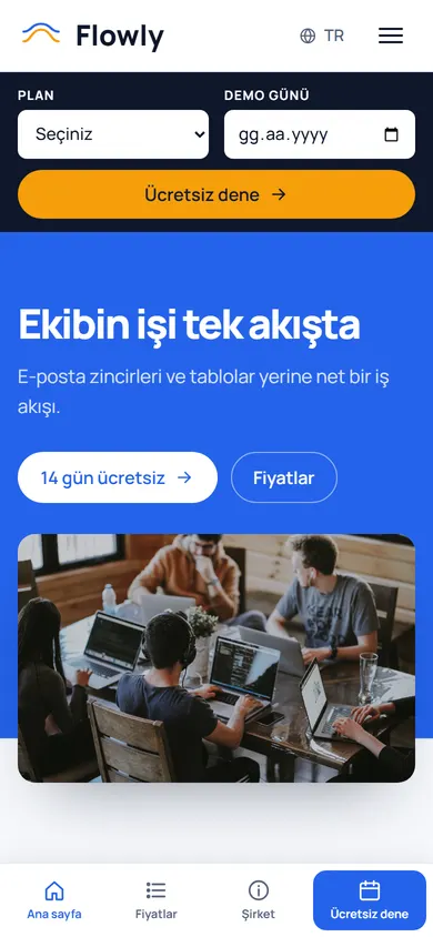 Flowly · SaaS Ürün telefonda