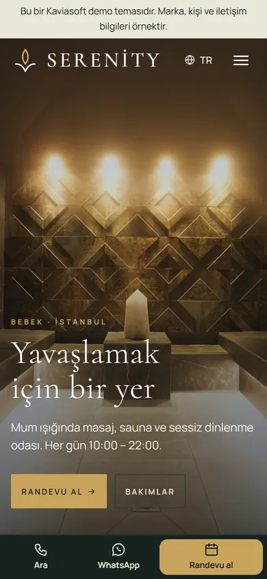 Serenity · Gündüz SPA telefonda
