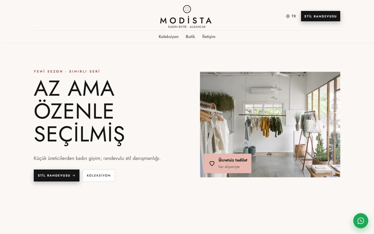 Modista · Kadın Butik ekran görüntüsü