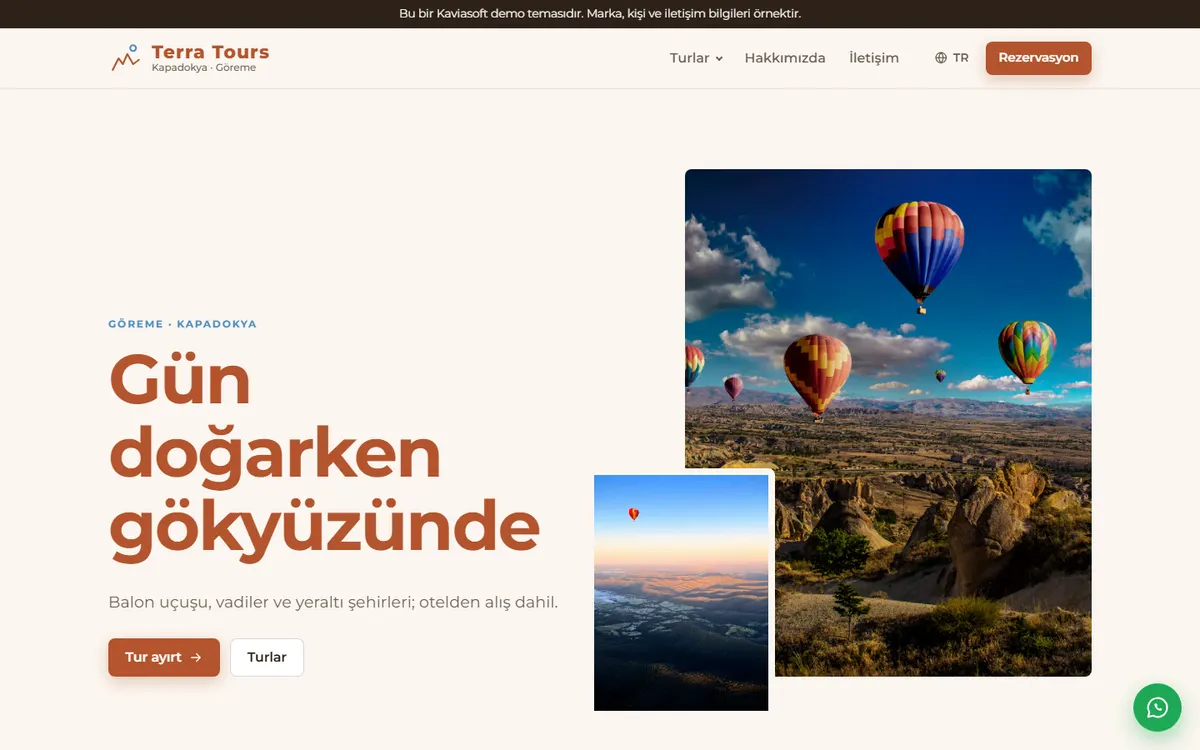 Terra Tours · Kapadokya ekran görüntüsü