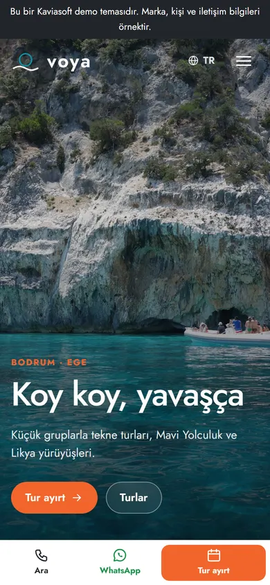 Voya · Tur ve Seyahat telefonda