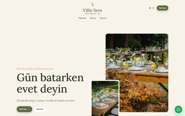 Villa Sera · Bahçe Düğünü ekran görüntüsü